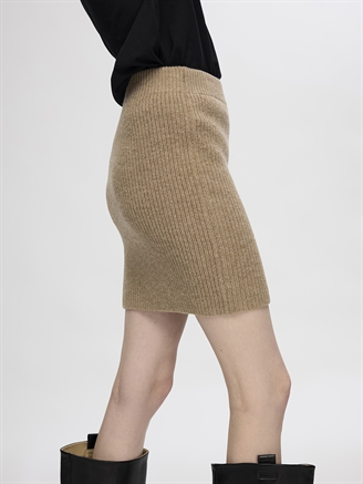 Selected Femme SlfMary Short Knit Skirt Irish Cream